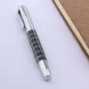 Fountain Pens Metal 051 Pen Line Chessboard Black Silver 05mm NIB Ink Stationery Office School Supplies Writing 230807