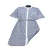 Temel gündelik elbiseler tasarımcısı 2023 Yaz Yeni Banliyö Tarzı Zarif Mizaç Takım Konumu Kemer Çizgili Çizgili Elbise De84