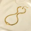 Tour de cou à la mode en acier inoxydable chaîne plate creux coeur collier étanche bijoux amour pendentif pour filles fête cadeau