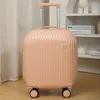 Valises 18 pouces à roulettes pour filles, bagages de voyage mignons, petite cabine roulante, chariot pour femmes et enfants