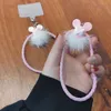 Correias de célula encantos cordão móvel pulso círculo pingente pulseira de pulso cordão bonito bola de cabelo pingente universal anti anel chaves