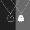 Hanger Kettingen Mode Zwart-wit Ghost Ketting Vrouwen Mannen Persoonlijkheid Hip Hop Paar Mooie Creatieve Sieraden Geschenken