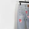 2023 nuovi jeans da uomo firmati pantaloni da uomo patch CH per pantaloni da moto di marca alla moda pantaloni larghi da uomo