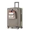 Suitcases 2023 Mojy Factory Bezpośrednie Sprzedaż Prywatne dostosowanie aluminium Brown Carry On Trolley Tressing Suitcase Waspatle na pokład