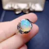 Кластерные кольца Meibapj Natural Opal Gemstone Fashion Flow