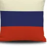 Kuddefodral Lovely Ryssland Flagg Bomull LINEN 45X45CM CUDION COVER Midjan vardagsrumsstol SOFA 230807