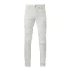 23NEW DESIGNER JEANS FÖR HÄR HOLE LJUS BLÅ Dark Gray Italy Brand Man Long Pants Byxor Streetwear Denim Skinny Slim Straight Biker Jeans Storlek 28-40