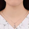 Nya ankomster 925 Sterling Silver Water Droppar Halsband Pendant Hot Sale Pure Silver Jewelry for Women L230704