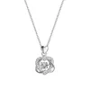 شهيرة 925 Sterling Silver Love Necklace لطيف حلو نمط قلب سلسلة عيد ميلاد هدية النساء المجوهرات الحرة شحن L230704