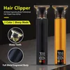 T9 Professional Hair Clipper: Clorking Carving, масляная головка срезает цифровой дисплей на крупном экране