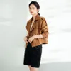 OC412N21 English Style Spring Women's Coat Short Commuting Trench Coat Loose and Fashionable