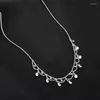 Chaînes mode ensemble à la mode Zircon perle collier dames gland cristal clavicule bijoux cadeau 2023