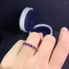 Cluster Rings KJJEAXCMY Fine Jewelry S925 Sterling Silver Inlaid Natural Sapphire Girl Lovely Ring Support Test Chinese Style Selling