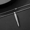 Hänge halsband Ryssland Ukraina trendiga hängen halsband klassisk titanium stål hästsphip kedja förankringar skelett mode smycken