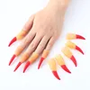 Decorazione per feste 10PC Halloween Fingers Cosplay Horror Witch Nail Set Scarry Fake Hands Costume Ghost Claw Puntelli