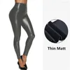 Women's Pants Women Faux Leather Leggings Fashion Straight High Waist Female Skinny Elastic Stretch Pencil Trousers Slim Casual