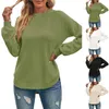 Women's Sweaters Long Balloon Sleeve Crew Neck Sweater Tops Knit Soft Over Sweat Shirts Mens Quarter Zip Light Weight