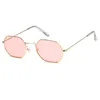 Sonnenbrille kleine Vintage Frau Metall Spiegel Sonnenbrille weibliche Brillen Sonnenbrille Retro trendige Sonnenbrillen