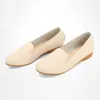 Klänningskor 2023 Spring Shoe Flats Top Quality Plat European Style Loafers Round Toe Casual Plus Size 3843 230807