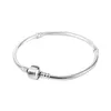 Urok bransolety hurtowe 925 Sterling Sier M Snake Chain Fit Pandora Bead Bangle Bransoletka DIY Prezent dla mężczyzn Kobiety Kobiety upuszcza dela dh7ka