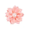 Perle fleurs fille mignon bandes de cheveux enfants cheveux accessoires à la main tissu cheveux corde queue de cheval chapeaux coiffure cadeau