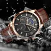 Autres Montres Hommes Montres LIGE Top Marque De Luxe En Cuir Casual Quartz Montre Hommes Sport Étanche Horloge Montre Relogio MasculinoBox 230804