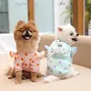 Dog Apparel Pet Clothes Dogs Cats Sweatshirt Costume Wave Dots Pattern Cosplay Soft Texture With Doll For Autumn
