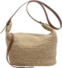 Owgse Straw crossbody påsar för kvinnor Straw Beach Bag Handgjorda vävda halmväskor och handväskor för sommarsemester HKD230807