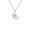 Nieuwe Hot Koop vrouwen Zilver Kleur Moonlight Star River Hanger Ketting Mode-sieraden Gift 42121 L230704