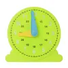 24 Hour Classic Geared Yellow Student Clock Digital Toy Clock Model