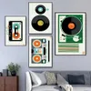 Tape Record Deck Canvas Painting Lettore di cassette Pop Poster e stampa artistica Wall Music Modern Game Boy Room Wall Decor Wo6
