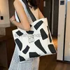 Totes Large Capacity Canvas Bag for Women 2023 New College Students Commuting Versatile One Shoulder Tote Rice Box Handbagstylishhandbagsstore