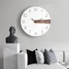 Wall Clocks Office Silent Clock Round Quartz Fashion Classic Italy Quiet Aesthetic Minimalist Horloge Home Decor GXR45XP