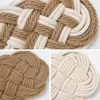 Table Mats Vintage Handmade Rope Mat White Cotton Home Decoration Accessories Dining Decor