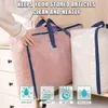 İneetatu net depolama torbaları fermuar 75L ekstra büyük kapasiteli - kıyafetler için dolap astarlı organizatör yorgan oyuncakları yastık battaniye 3 paket HKD230807