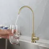 Rubinetti per lavabo da bagno Rubinetto per acqua dolce da cucina in acciaio inossidabile Singolo freddo 2 punti Interfaccia Potabile purificatore girevole