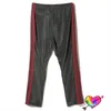 Men's Pants 2023 Grey Red Velour Needles Track Men Women 1:1 Velvet Embroidery Butterfly Logo AWGE Sweatpants