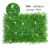 Fleurs décoratives marque gazon artificiel carré mur mariage 40 60 cm décor décoration feuillage herbe vert verdure maison panneau