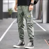 Pantalons pour hommes vêtements de travail en mousse d'extérieur printemps automne pantalons à revers à la mode Style décontracté et ample avec grand américain