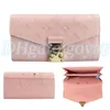 Luxurys Designer Card Holder Long Wallet Fashion Card Case本物のレザーパスポートホルダーマンファッション女性エンベロープポケットオーガナイザーコイン財布用ミニウォレット