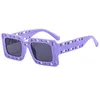 Lunettes de soleil Fashion Brand Men Square Luxury Glasses Hollow Designer Unisex Shades UV400