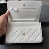 Vendita di moda Portafogli a catena da donna classici mini formato Borsa di lusso in pelle di pecora di alta qualità Borsa con fibbia in oro e argento Portamonete319I