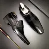 Scarpe Oxford da uomo con punta alare marrone nero Mocassini formali da uomo di lusso fatti a mano in vera pelle di alta qualità Scarpe oxford da sposa