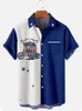 Chemises décontractées pour hommes chemise hawaïenne hommes été 3d cocotier imprimé vacances à manches courtes hauts t-shirt surdimensionné chemisier tenue décontractée 230807