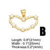 Pendant Necklaces OCESRIO Big Beads Hollow Heart For Necklace Copper Gold Plated Amulet Jewelry Making Component Wholesale Bulk Pdtb010