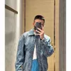 Designer classic men's Jacket Pumpkin texture Designer Denim Jacket Men's Clothing Jacket Pants Tracksuit