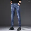 Jeans da uomo Trend Denim Pantaloni casual Pantaloni da giorno alla moda di marca Tide