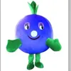 New Cartoon new blueberry Mascot Costumes Halloween Christmas Event Role-playing Costumes Role Play Dress Fur Set Costume