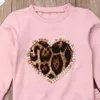 Conjuntos de roupas 1 5 anos outono inverno criança criança bebê meninas roupas agasalho rosa manga longa leopardo tops calças roupas 230807