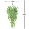 Decorative Flowers Hanging Artificial Plant 1PC 5 Fork Persian Fern Leaves Plastic Leaf Grass Home Garden